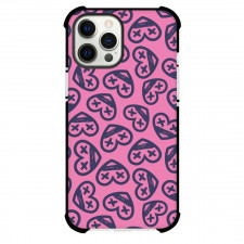 Valentines Day Phone Case For iPhone Samsung Galaxy Pixel OnePlus Vivo Xiaomi Asus Sony Motorola Nokia - Valentines Day Seamless Pattern With Love Heart In Pink Background