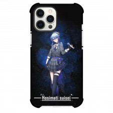 Hoshimachi Suisei Case For iPhone Samsung Galaxy Pixel OnePlus Vivo Xiaomi Asus Sony Motorola Nokia - Holding Mic Portrait