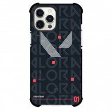 Valorant Phone Case For iPhone and Samsung Galaxy Devices - Valorant Grey Symbol