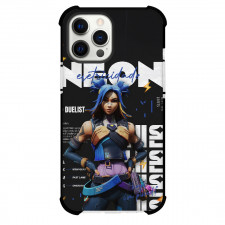 Valorant Neon Phone Case For iPhone and Samsung Galaxy Devices - Neon Eletricidade Art