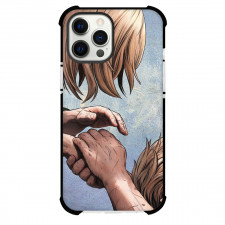 Vinland Saga Phone Case For iPhone Samsung Galaxy Pixel OnePlus Vivo Xiaomi Asus Sony Motorola Nokia - Hild and Thorfinn Holding Hands Illustration
