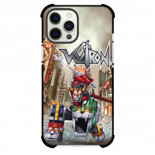 Voltron Case For iPhone Samsung Galaxy Pixel OnePlus Vivo Xiaomi Asus Sony Motorola Nokia - Voltron Action Pose City Background Poster