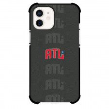 WNBA Atlanta Dream Phone Case For iPhone Samsung Galaxy Pixel OnePlus Vivo Xiaomi Asus Sony Motorola Nokia - Atlanta Dream Word Art On Dark Poly Pattern Background