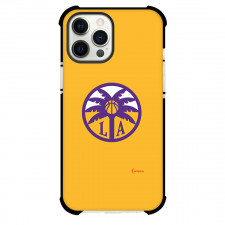 WNBA Los Angeles Sparks Phone Case For iPhone Samsung Galaxy Pixel OnePlus Vivo Xiaomi Asus Sony Motorola Nokia - Los Angeles Sparks Circle Logo On Yellow Background