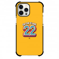 WNBA Caitlin Clark Phone Case For iPhone Samsung Galaxy Pixel OnePlus Vivo Xiaomi Asus Sony Motorola Nokia - Caitlin Clark 22 Sticker On Orange Background