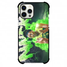 WNBA Nneka Ogwumike Phone Case For iPhone Samsung Galaxy Pixel OnePlus Vivo Xiaomi Asus Sony Motorola Nokia - Nneka Ogwumike Clapping On Green Smoke Background