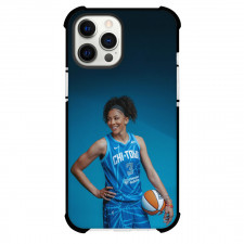 WNBA Candace Parker Phone Case For iPhone Samsung Galaxy Pixel OnePlus Vivo Xiaomi Asus Sony Motorola Nokia - Candace Parker PhotoShoot On Blue Background