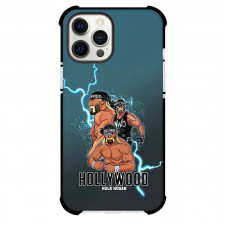 WWE Hollywood Hulk Hogan Phone Case For iPhone Samsung Galaxy Pixel OnePlus Vivo Xiaomi Asus Sony Motorola Nokia - Hollywood Hulk Hogan Hollywood Cartoon Art On Thunder Background