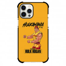 WWE Hollywood Hulk Hogan Phone Case For iPhone Samsung Galaxy Pixel OnePlus Vivo Xiaomi Asus Sony Motorola Nokia - Hollywood Hulk Hogan Hulkmania Cartoon Art On Orange Background