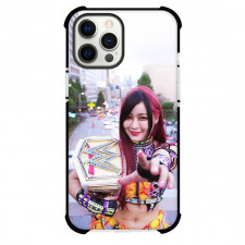 WWE Iyo Sky Phone Case For iPhone Samsung Galaxy Pixel OnePlus Vivo Xiaomi Asus Sony Motorola Nokia - Iyo Sky Portrait With Title Belt On City Background
