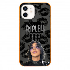 Rhea Ripley Phone Case For iPhone Samsung Galaxy Pixel OnePlus Vivo Xiaomi Asus Sony Motorola Nokia - Rhea Ripley With Joker Makeup On Black Lip Logo Pattern Art Background
