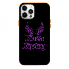 Rhea Ripley Phone Case For iPhone Samsung Galaxy Pixel OnePlus Vivo Xiaomi Asus Sony Motorola Nokia - Rhea Ripley Queen Of The Ring Purple Logo On Black Background