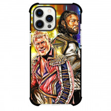 WWE Wrestlemaina XL Phone Case For iPhone Samsung Galaxy Pixel OnePlus Vivo Xiaomi Asus Sony Motorola Nokia - Wrestlemaina XL Cody Rhodes Roman Reigns Portrait Illustration