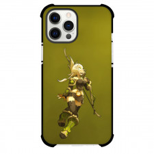 Wakfu Evangelyne Phone Case For iPhone Samsung Galaxy Pixel OnePlus Vivo Xiaomi Asus Sony Motorola Nokia - Wakfu Evangelyne Cartoon Art On Battle Green Background