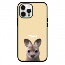 The Wallaby Phone Case For iPhone Samsung Galaxy Pixel OnePlus Vivo Xiaomi Asus Sony Motorola Nokia - Wawa The Wallaby Portrait On Orange Background