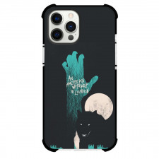 An American Werewolf In London Werewolf Phone Case For iPhone Samsung Galaxy Pixel OnePlus Vivo Xiaomi Asus Sony Motorola Nokia - Werewolf Minimalist On Black Background