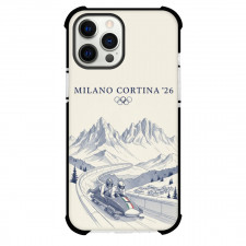 2026 Winter Olympic Milano Cortina Phone Case For iPhone Samsung Galaxy Pixel OnePlus Vivo Xiaomi Asus Sony Motorola Nokia - Retro Bobsleigh Poster