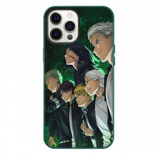 Wind Breaker Phone Case For iPhone Samsung Galaxy Pixel OnePlus Vivo Xiaomi Asus Sony Motorola Nokia - Characters Fierce Side Portrait In Green Background