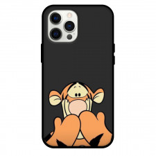 Winnie The Pooh Tigger Phone Case For iPhone Samsung Galaxy Pixel OnePlus Vivo Xiaomi Asus Sony Motorola Nokia - Tigger Portrait Black Background