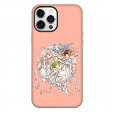 Witch Hat Atelier Phone Case For iPhone Samsung Galaxy Pixel OnePlus Vivo Xiaomi Asus Sony Motorola Nokia - Witch Hat Atelier Characters Dress Poster In Pink Background