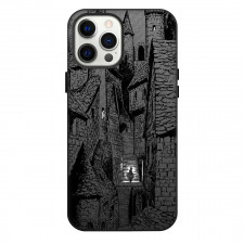 Witch Hat Atelier Coco Phone Case For iPhone Samsung Galaxy Pixel OnePlus Vivo Xiaomi Asus Sony Motorola Nokia - Coco Walking Castle Grayscale