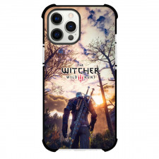 The Witcher Geralt Of Rivia Phone Case For iPhone Samsung Galaxy Pixel OnePlus Vivo Xiaomi Asus Sony Motorola Nokia - Geralt Of Rivia Back Portrait On Forest Background