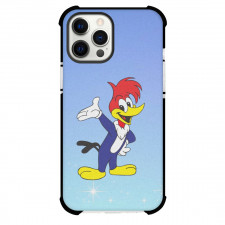 Woody Woodpecker Phone Case For iPhone Samsung Galaxy Pixel OnePlus Vivo Xiaomi Asus Sony Motorola Nokia - Woody Woodpecker Arm Up Vintage Blue Background
