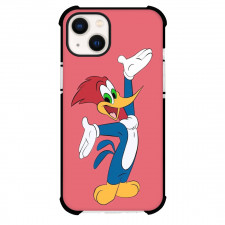 Woody Woodpecker Phone Case For iPhone Samsung Galaxy Pixel OnePlus Vivo Xiaomi Asus Sony Motorola Nokia - Woody Woodpecker Happy Face Arms Open Pink Background