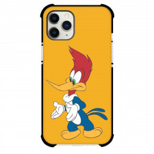 Woody Woodpecker Phone Case For iPhone Samsung Galaxy Pixel OnePlus Vivo Xiaomi Asus Sony Motorola Nokia - Woody Woodpecker Standing Pose Yellow Orange Background