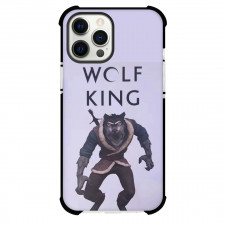 Wolf King Phone Case For iPhone Samsung Galaxy Pixel OnePlus Vivo Xiaomi Asus Sony Motorola Nokia - Drew Avatar Portrait Purple Background