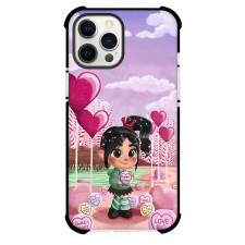 Wreck It Ralph Vanellope Phone Case For iPhone Samsung Galaxy Pixel OnePlus Vivo Xiaomi Asus Sony Motorola Nokia - Vanellope Holding Candy On Candy Heart Background