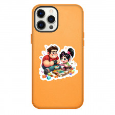 Wreck It Ralph Phone Case For iPhone Samsung Galaxy Pixel OnePlus Vivo Xiaomi Asus Sony Motorola Nokia - Wreck It Ralph And Vanellope Playing Sticker