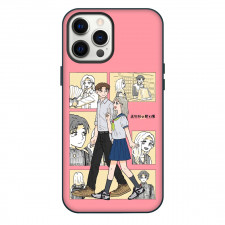 You and I Are Polar Opposites Phone Case For iPhone Samsung Galaxy Pixel OnePlus Vivo Xiaomi Asus Sony Motorola Nokia - Shino Azuma And Shuuji Taira Walking Portrait Collage Poster