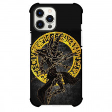 Yu-Gi-Oh Black Magician Phone Case For iPhone Samsung Galaxy Pixel OnePlus Vivo Xiaomi Asus Sony Motorola Nokia - Black Magician Black and Yellow Line Art