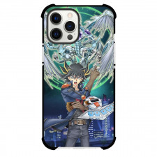 Yu-Gi-Oh Yusei Fudo Phone Case For iPhone Samsung Galaxy Pixel OnePlus Vivo Xiaomi Asus Sony Motorola Nokia - Yusei Fudo Duel Disk Stardust Dragon Background