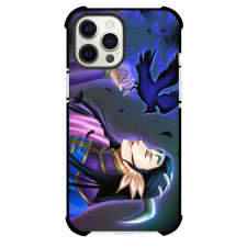 Yu Yu Hakusho Yomi Case For iPhone Samsung Galaxy Pixel OnePlus Vivo Xiaomi Asus Sony Motorola Nokia - Yomi Holding Bird Violet Energy Background