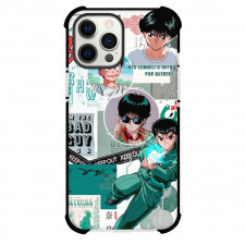 Yu Yu Hakusho Yusuke Urameshi Case For iPhone Samsung Galaxy Pixel OnePlus Vivo Xiaomi Asus Sony Motorola Nokia - Yusuke Urameshi Faces and Ready To Fire Portrait Collage