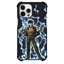 Yu Yu Hakusho Yusuke Urameshi Case For iPhone Samsung Galaxy Pixel OnePlus Vivo Xiaomi Asus Sony Motorola Nokia - Yusuke Urameshi Standing Pose Electric Background