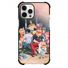 Zatch Bell Case For iPhone Samsung Galaxy Pixel OnePlus Vivo Xiaomi Asus Sony Motorola Nokia - Characters Sitting on the Bench Illustration