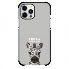 The Plains Zebra Phone Case For iPhone Samsung Galaxy Pixel OnePlus Vivo Xiaomi Asus Sony Motorola Nokia - The Plains Zebra Portrait On Gray Background