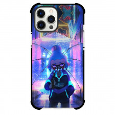 Splatoon Agent 3 Blue Case For iPhone Samsung Galaxy Pixel OnePlus Vivo Xiaomi Asus Sony Motorola Nokia - Agent 3 Blue Carrying Umbrella in the City