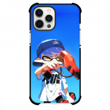 Splatoon Agent 3 Boy Case For iPhone Samsung Galaxy Pixel OnePlus Vivo Xiaomi Asus Sony Motorola Nokia - Agent 3 Boy Two Guns Blue Background