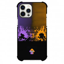 Splatoon Case For iPhone Samsung Galaxy Pixel OnePlus Vivo Xiaomi Asus Sony Motorola Nokia - Splatoon Agent Purple and Orange Silhouette