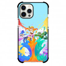 Splatoon Case For iPhone Samsung Galaxy Pixel OnePlus Vivo Xiaomi Asus Sony Motorola Nokia - Characters Blue Orange Green Paint Fountain