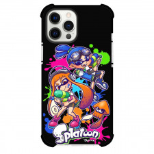 Splatoon Case For iPhone Samsung Galaxy Pixel OnePlus Vivo Xiaomi Asus Sony Motorola Nokia - Splatoon Poster Back to Back Black Background
