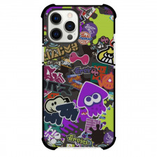 Splatoon Case For iPhone Samsung Galaxy Pixel OnePlus Vivo Xiaomi Asus Sony Motorola Nokia - Splatoon Purple Sticker Collage Art