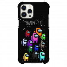 Among Us Phone Case For iPhone Samsung Galaxy Pixel OnePlus Vivo Xiaomi Asus Sony Motorola Nokia - Among Us All Characters On Black Background