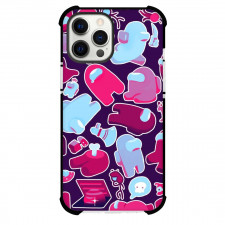 Among Us Phone Case For iPhone Samsung Galaxy Pixel OnePlus Vivo Xiaomi Asus Sony Motorola Nokia - Among Us Cute Pattern Pop Art Style On Purple Background