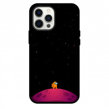 Among Us Orange Phone Case For iPhone Samsung Galaxy Pixel OnePlus Vivo Xiaomi Asus Sony Motorola Nokia - Orange Minimalist In Space