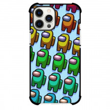 Among Us Phone Case For iPhone Samsung Galaxy Pixel OnePlus Vivo Xiaomi Asus Sony Motorola Nokia - Among Us Pattern Art On Blue Background